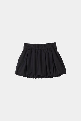 Juzzy skirt mini box pleats voluminous gathered bottom hem black stylein packshot