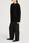 black knit mohair stylein noemi side