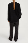 black knit mohair stylein noemi back
