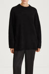 black knit mohair stylein noemi close up