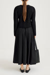 black knitted cardigan stylein nessa back