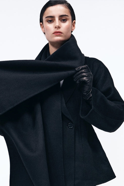 black long leather gloves essentials handsome 