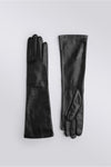 black long leather gloves essentials handsome 