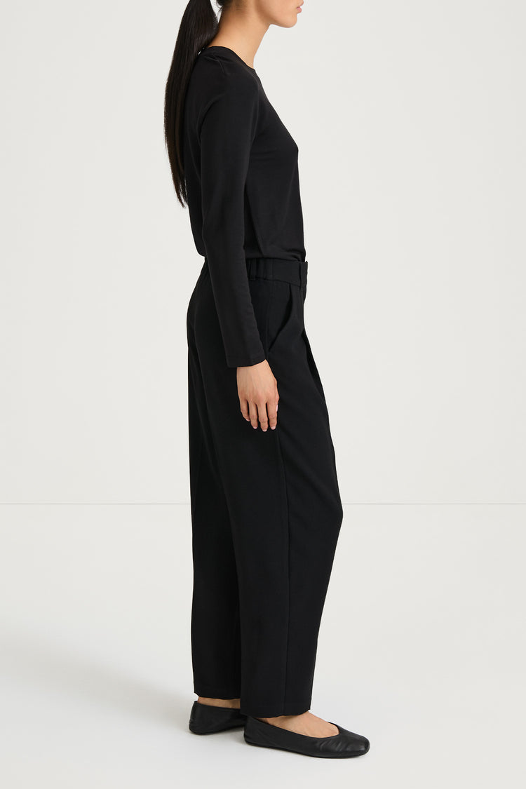 black long sleeve jersey top stylein canvey  side