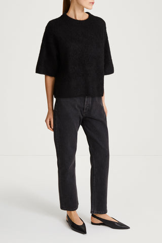 black mohair top nour stylein side