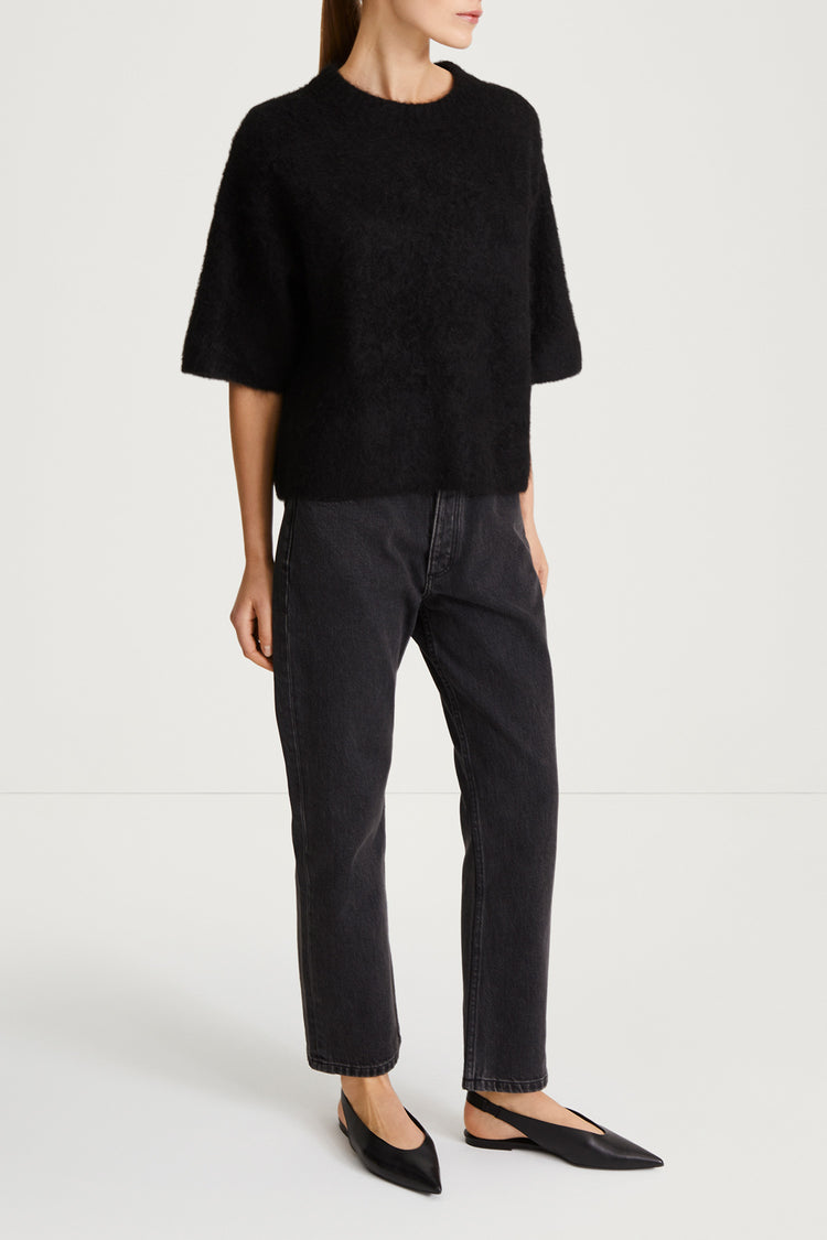 black mohair top nour stylein side