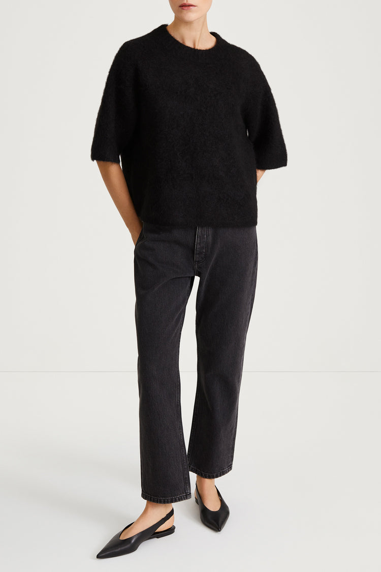 black mohair top nour stylein