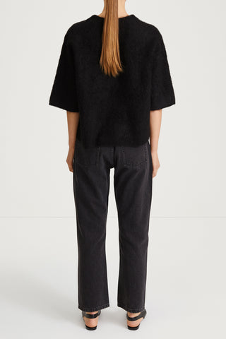 black mohair top nour stylein back