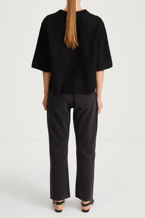 black mohair top nour stylein back