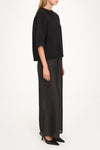 black short sleeve knit mohair stylein nemy model image side