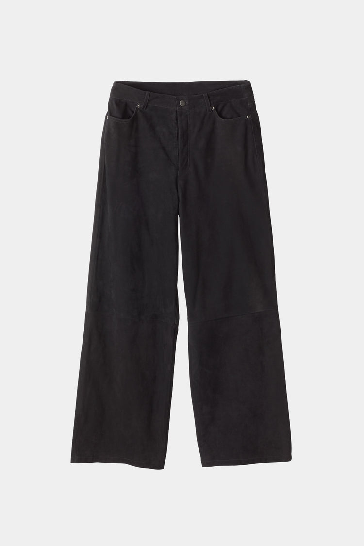 suede trousers black stylein victory  packshot