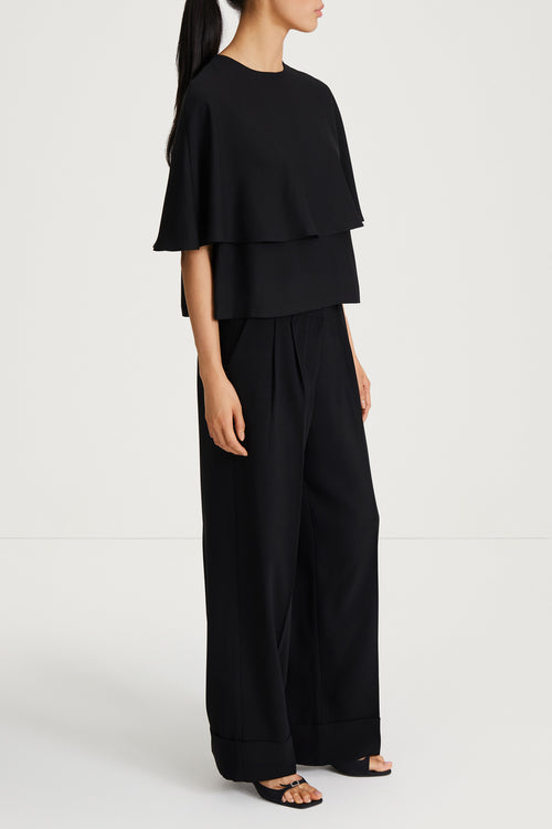 black top cape crepe stylein miri side