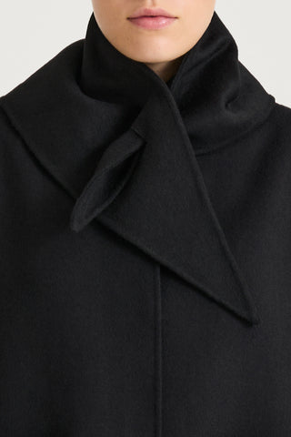 triangle wool scarf stylein trinity black 