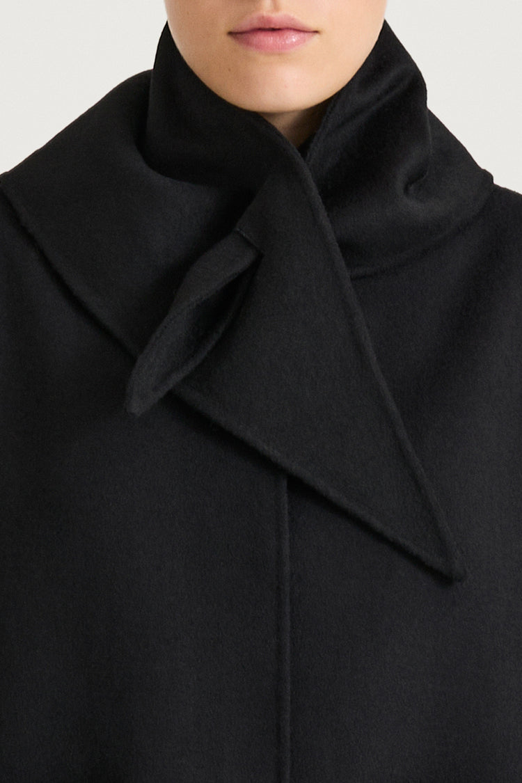 triangle wool scarf stylein trinity black 