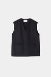 black vest wool stylein tatum packshot