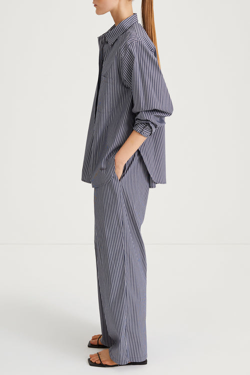 blue stripe shirt stylein jansell side