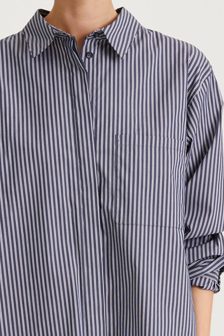 blue stripe shirt stylein jansell detail