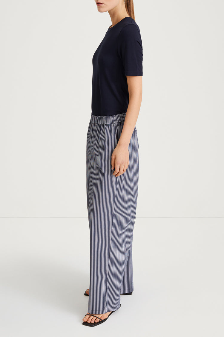 grey striped trousers cotton jessie stylein side