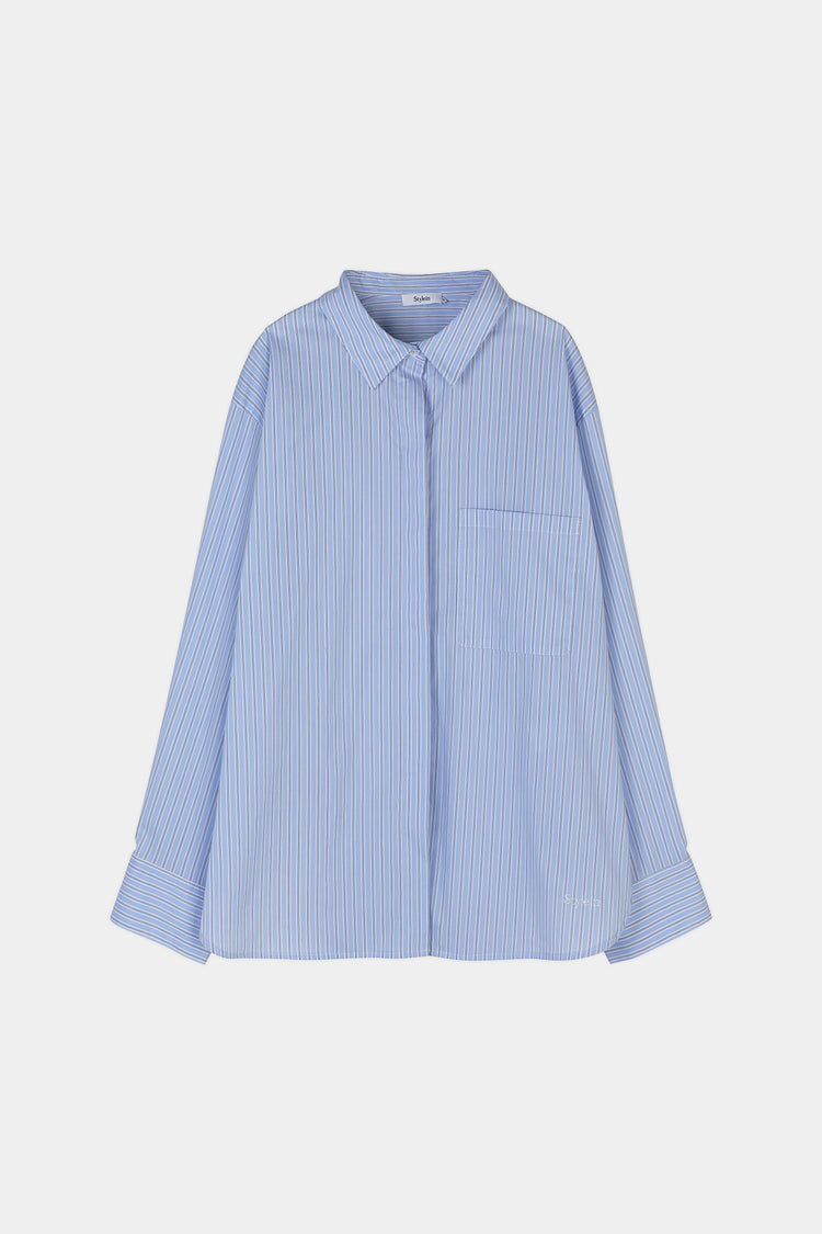 blue stripe shirt womenswear stylein jansell packshot
