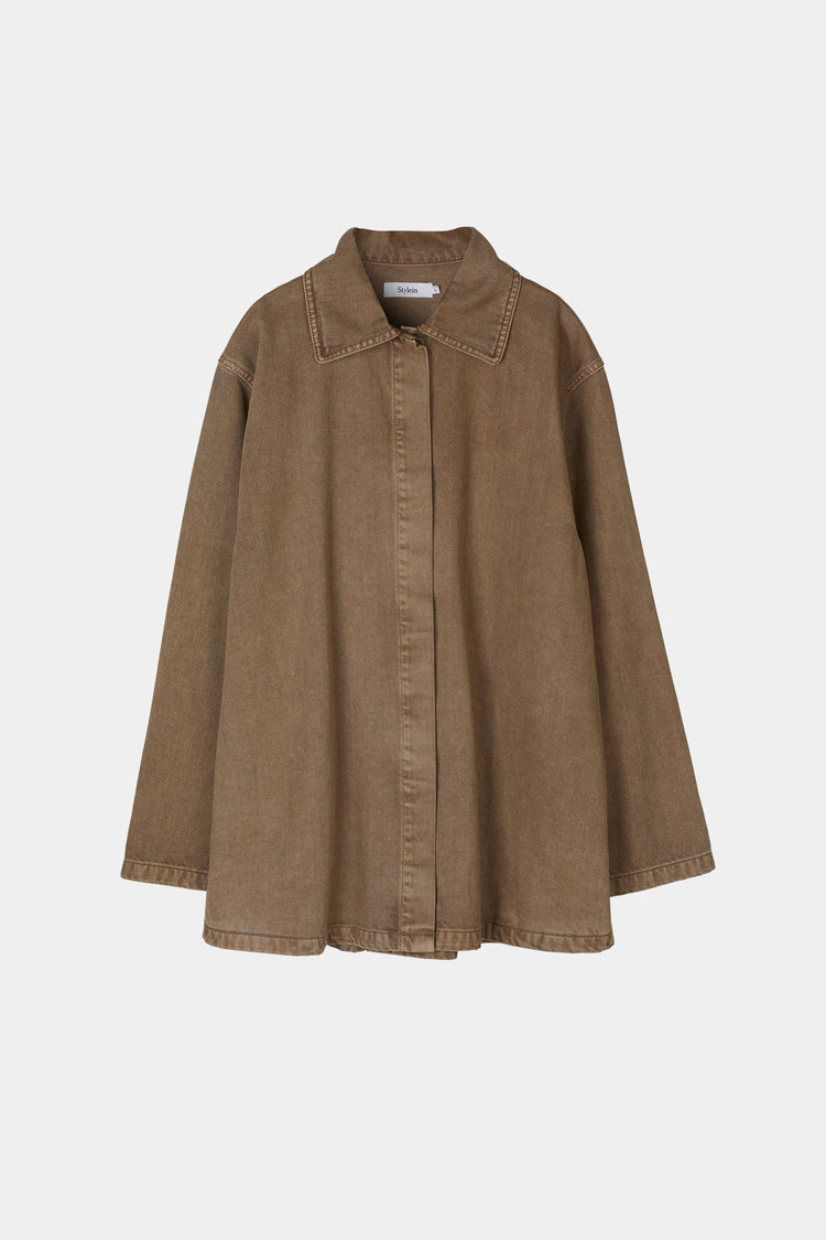 brown denim jacket stylein karen packshot