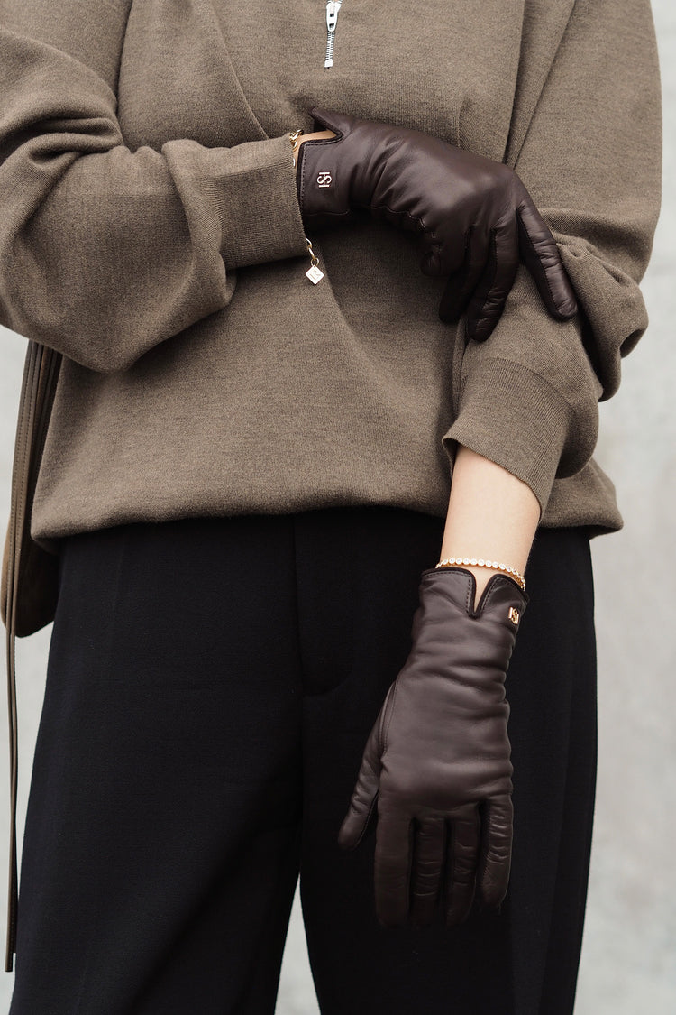 brown leather gloves handsome essentials