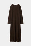 Alaina knitted long dress coffee stylein packshot