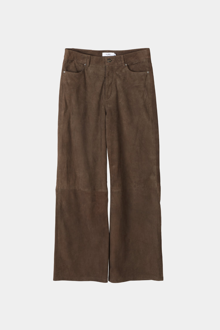 suede trousers brown stylein victory packshot