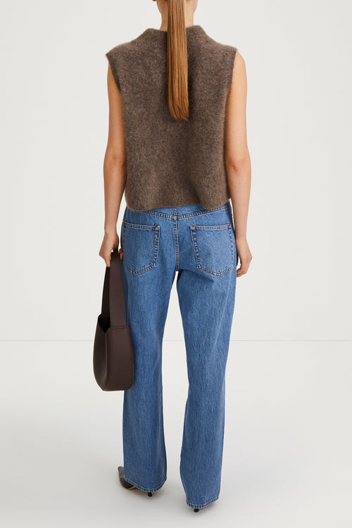 brown sweater short sleeve stylein nellie back