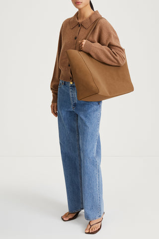 camel cardigan tennis collar stylein halina side