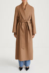 camel wool coat long stylein thiene front