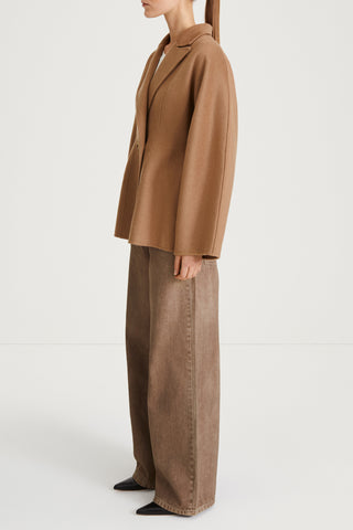 tanaro jacket beige stylein wool blend side