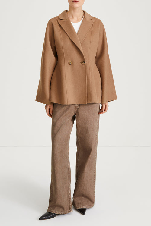 tanaro jacket beige stylein wool blend front