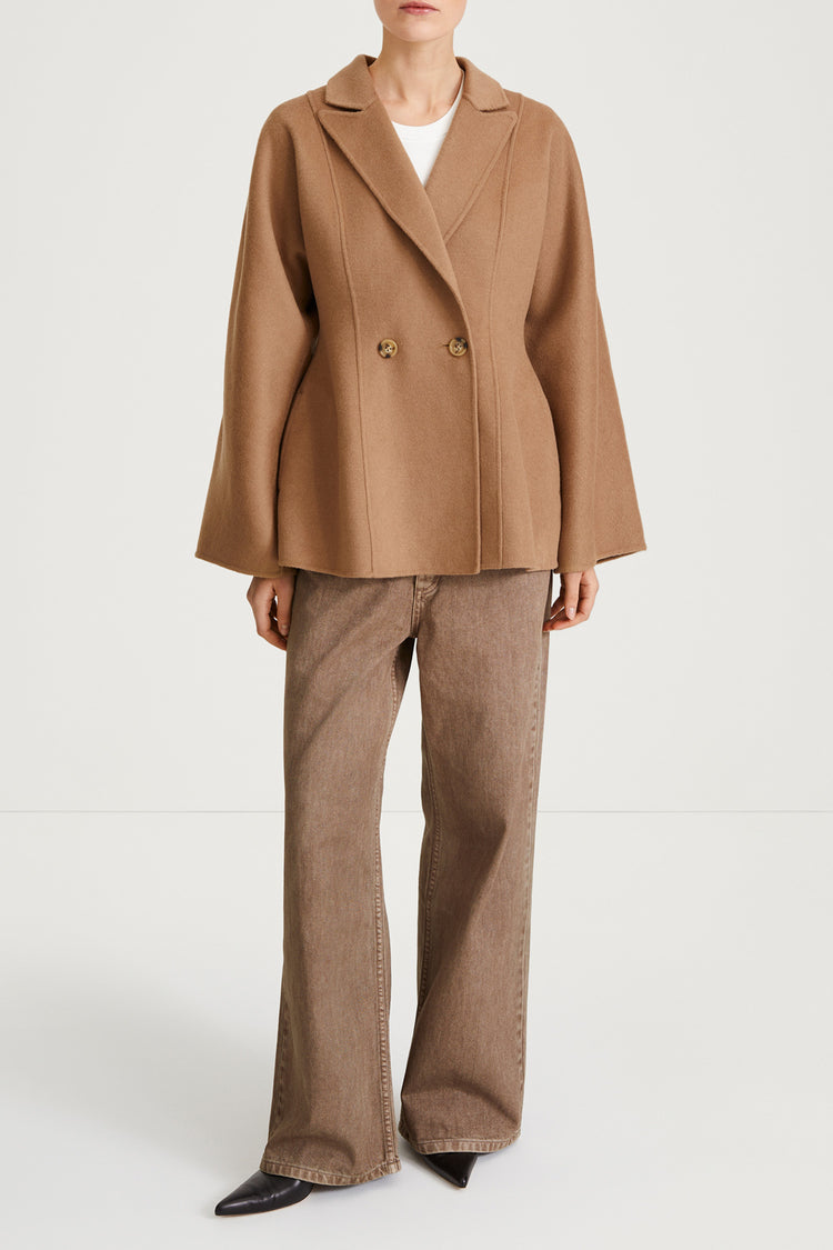 tanaro jacket beige stylein wool blend front