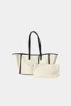 Yendi tote bag black canvas stylein packshot with pouch