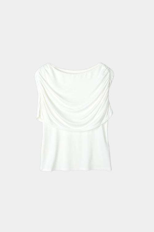 Capena top white off shoulder short sleeve stylein packshot
