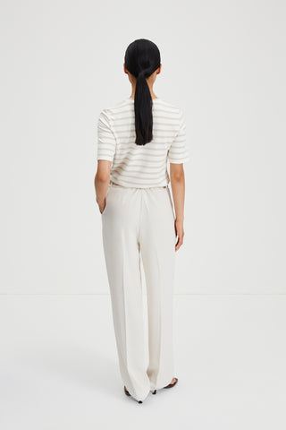 Chambers top jersey t-shirt striped fog white stylein back image