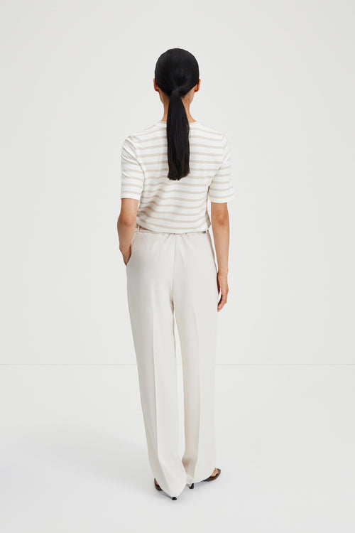 Chambers top jersey t-shirt striped fog white stylein back image