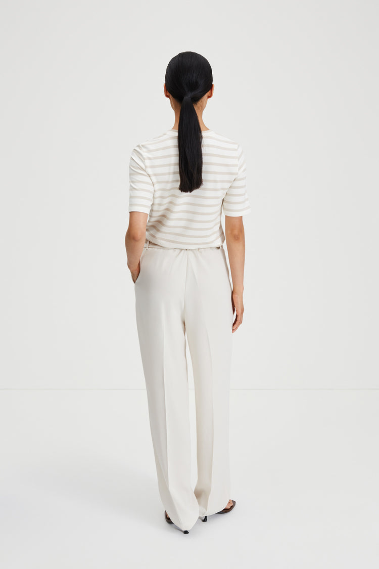 Chambers top jersey t-shirt striped fog white stylein back image