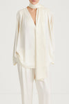 cream blouse womenswear stylein marby close up