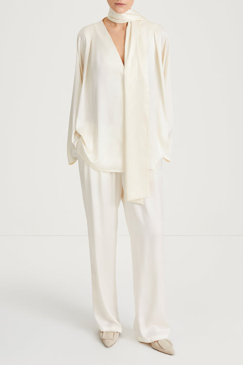 cream blouse womenswear stylein marby model image