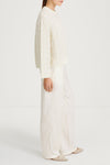 cream cable knitted sweater stylein lumina side