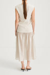 Cream dress sheer stylein barnie back model image