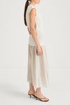 Cream dress sheer stylein barnie side model image