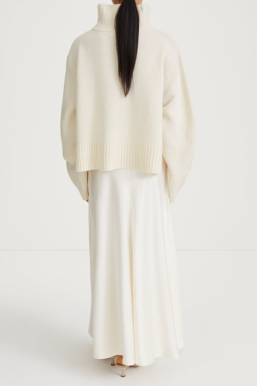 cream knitted wool sweater stylein hilary back