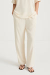 Cream trousers stylein meike front close up model image