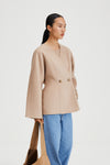 TIRLI SHORT JACKET - HAZELNUT