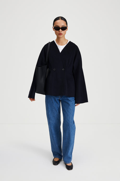 TIRLI SHORT JACKET - MIDNIGHT