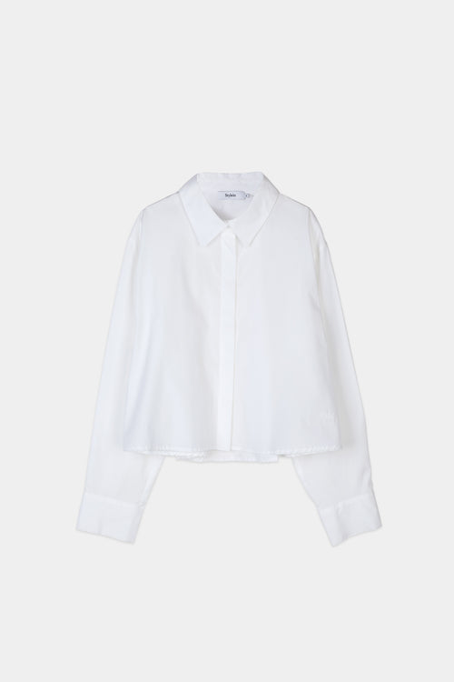 white shirt short cotton stylein 
janselia