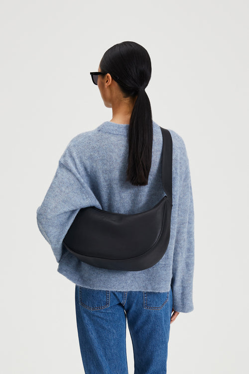 Yardly midi bag crossbody black structured stylein back image