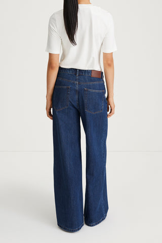 WIDE LEG DENIM - KAYNE DARK VINTAGE BLUE